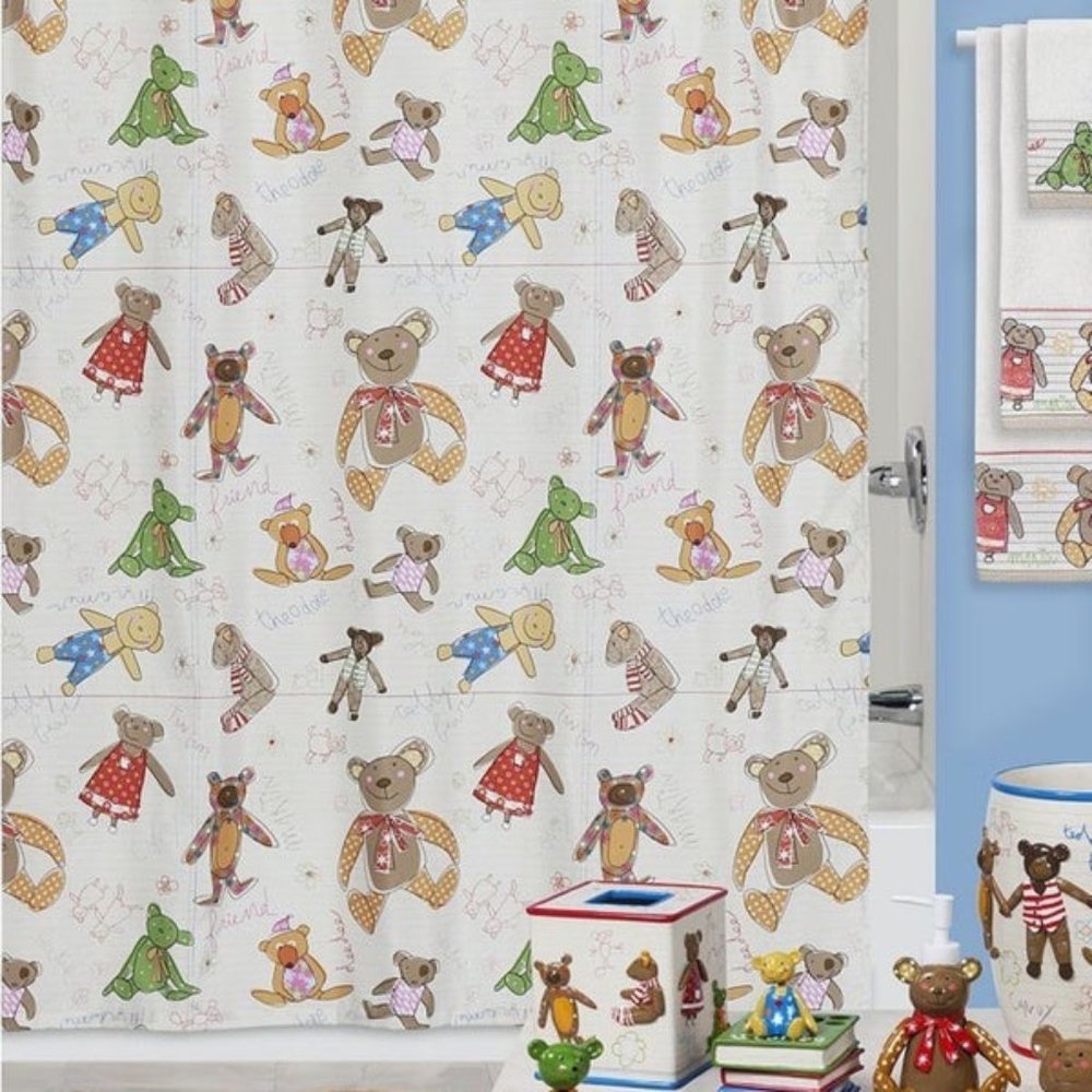 Creative bath little friends children shower curta